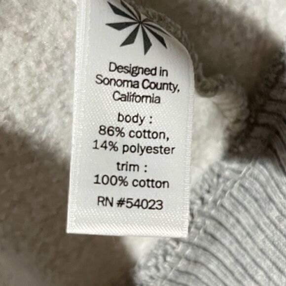 ATHLETA Funnel Neck Pullover Sweatshirt Light Gray Women’s Size XS - Picture 6 of 6